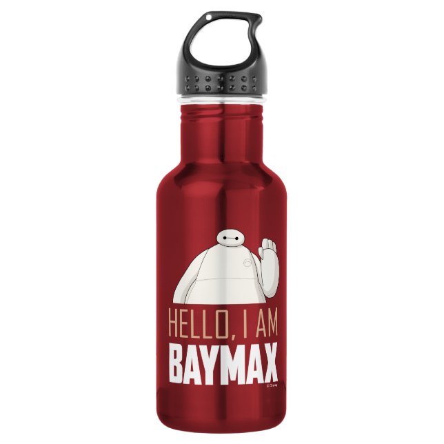 Hello, I am Baymax 532 Ml Water Bottle (Front)