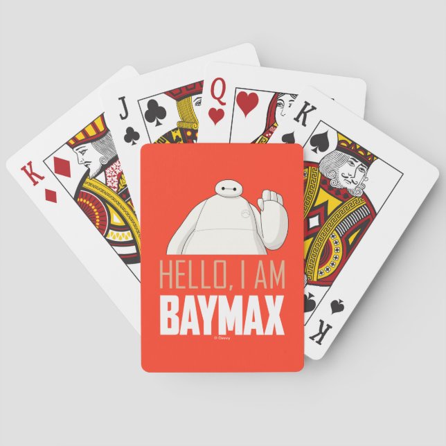 Hello, I am Baymax Playing Cards (Back)