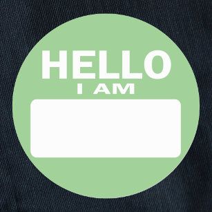 Hello I Am - name tag