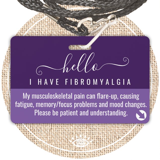 hello i have FIBROMYALGIA disability id Badge (Creator Uploaded)