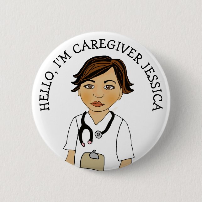 Hello, I'm Caregiver Add Name Button (Front)