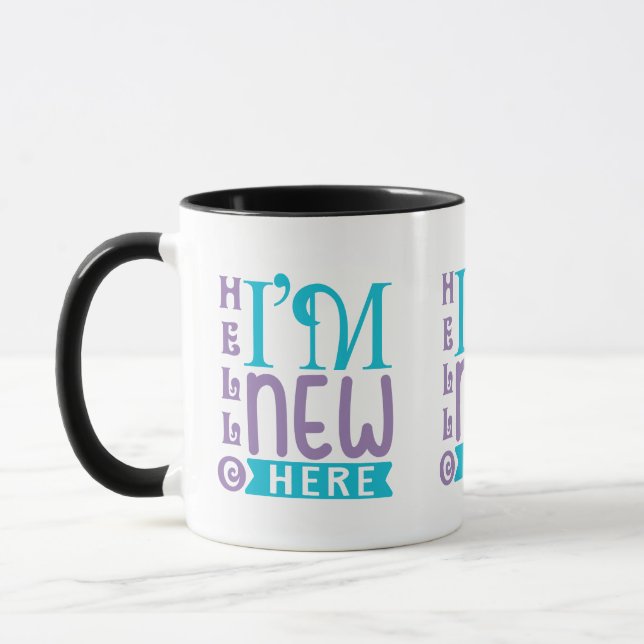 Hello I'm New Here Mug (Left)