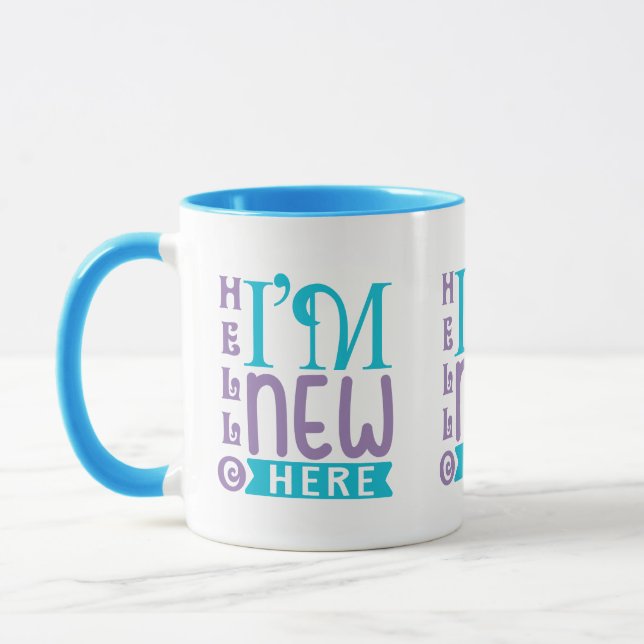 Hello I'm New Here Mug (Left)