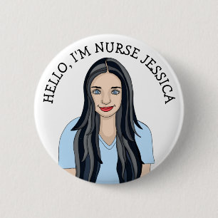 Hello, I'm Nurse Add Name  2 Inch Round Button
