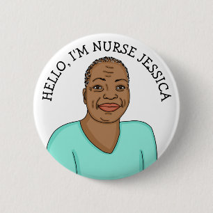 Hello, I'm Nurse Add Name 2 Inch Round Button