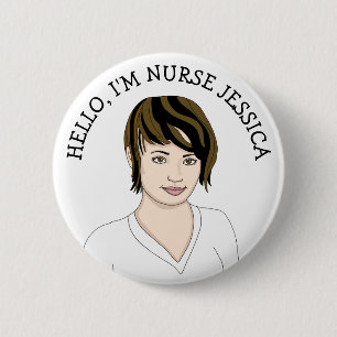 Hello, I'm Nurse Add Name 2 Inch Round Button