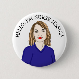 Hello, I'm Nurse Add Name  2 Inch Round Button