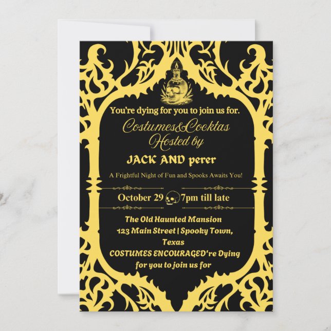 Hello invitation party card (Front)