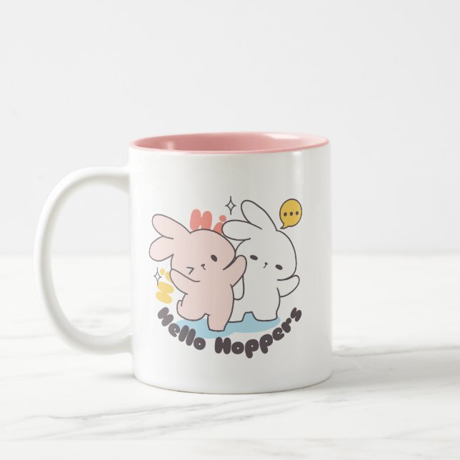 Hello, It's Bunny Time: Loppi Tokki Moments Two-Tone Coffee Mug (Left)