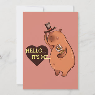 Hello It's me Capybara Invitation