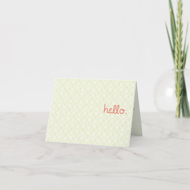 hello. it's me. card (Front)