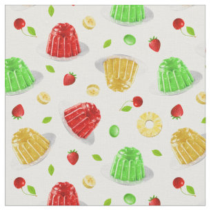 Hello Jello fabric - on White