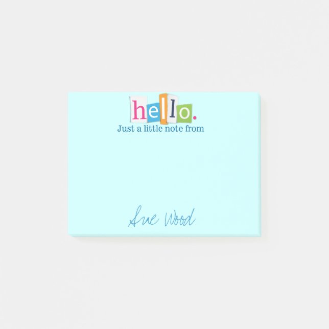 Hello, Just a Little Note Post-it® Note) (Devant)