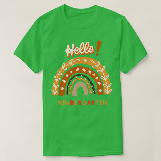 Hello Kindergarten Back To School 2 T-Shirt (Design Front)