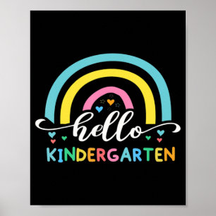 Hello Kindergarten  Back To School   Poster