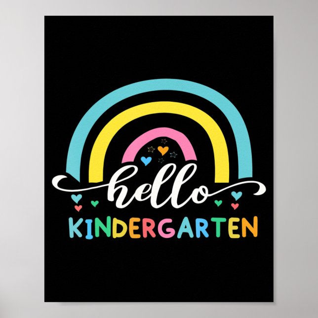 Hello Kindergarten  Back To School   Poster (Front)