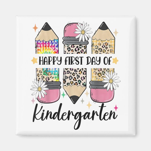 Hello Kindergarten Back To School Teacher Student Magnet (Front)
