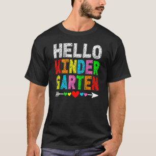 Hello Kindergarten Back To School Teacher Student  T-Shirt