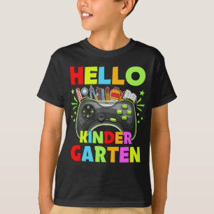 Hello Kindergarten Back to School Video Game T-Shirt