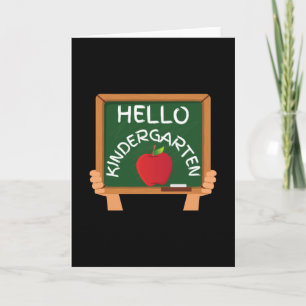 hello kindergarten card