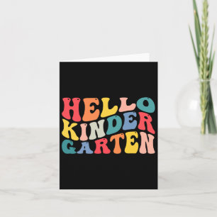 Hello Kindergarten Crew Teacher Byck To School Ret Card