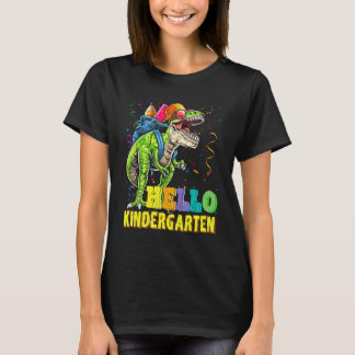 Hello Kindergarten Dinosaur Back To School Teacher T-Shirt