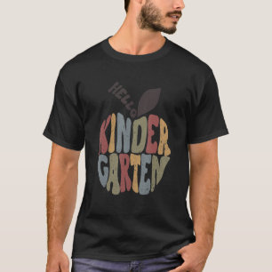 Hello Kindergarten First Day Of Kindergarten Back T-Shirt