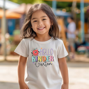 Hello Kindergarten First Day of School Apple Toddler T-shirt