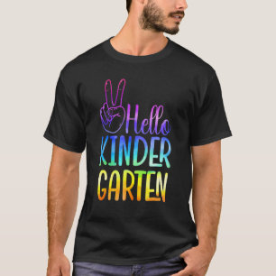 Hello Kindergarten First Day Of School Day Back To T-Shirt