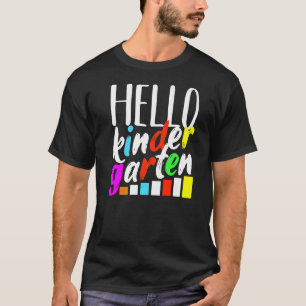 Hello Kindergarten First Day Of School Pre K Squad T-Shirt