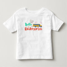 Hello Kindergarten, first day of school