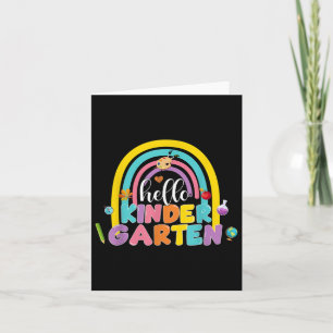 Hello Kindergarten Here I Come Back To School Rain Card