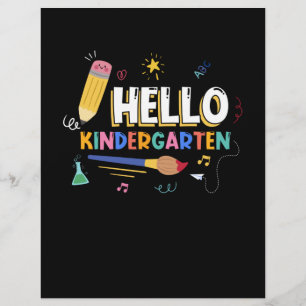 Hello Kindergarten Letterhead