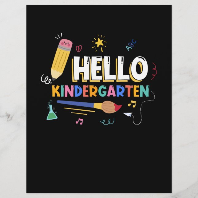 Hello Kindergarten Letterhead (Front)