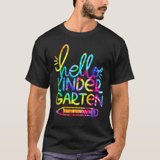 Hello Kindergarten Pencil Back To School Teacher K T-Shirt