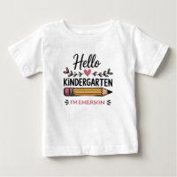 Hello Kindergarten Personalized Back To School