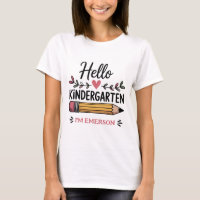 Hello Kindergarten Personalized Back To School