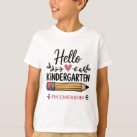 Hello Kindergarten Personalized Back To School