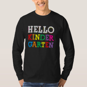 Hello Kindergarten Shirt Back To School First Day