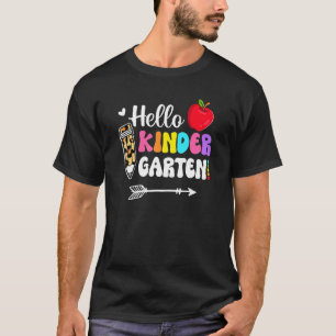 Hello Kindergarten Squad My First Day Of School Ki T-Shirt