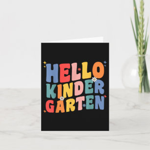 Hello Kindergarten Teacher Team Back To School Gro Card