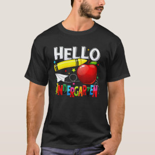 Hello Kindergarten Teacher Welcome Back To School  T-Shirt