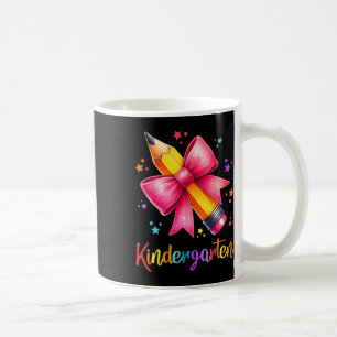 Hello Kindergarten Team Cute Pencil Teacher Back T Coffee Mug