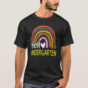 Hello Kindergarten Team Kinder Back To School Rain T-Shirt