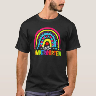 Hello Kindergarten Team Kinder Back To School Rain T-Shirt