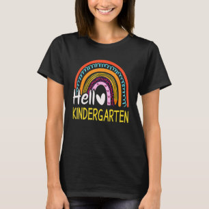 Hello Kindergarten Team Kinder Back To School Rain T-Shirt