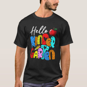 Hello Kindergarten Team Kinder Back To School Tea T-Shirt