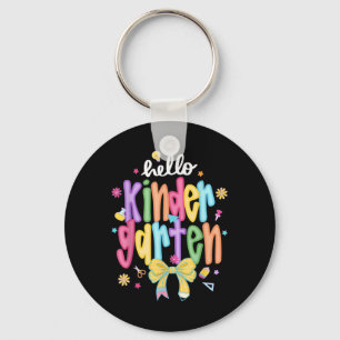 Hello Kindergarten Team Kinder Back To School Teac Keychain