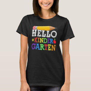 Hello Kindergarten Team Kinder Back To School Teac T-Shirt