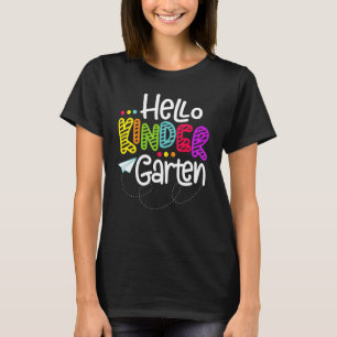 Hello Kindergarten Team Kinder Back To School Teac T-Shirt